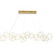 Canada LED 22 inch Gold LED Chandelier Ceiling Light